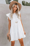 Pocket Tiered Ruffled Mini Dress