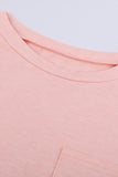 Pocketed Tee with Side Slits