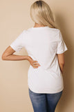Be Kind Heart Print O-Neck T-shirt