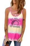 It's Tuesday Somewhere Taco Graphic Tie Dye Tank