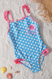 Polka Dot One Piece Swimsuit for Kids