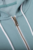 Half Zip Long Sleeve Hoodie with Pocket