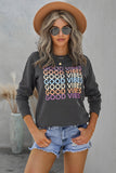 GOOD VIBES Graphic Pullover Sweatshirt