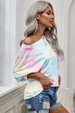 Rainbow Tie Dye Pullover Long Sleeve Top