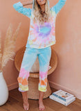 Multicolor Utopia Tie Dye Hoodie Joggers Loungewear