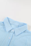 Turn-down Collar Button Front Tank