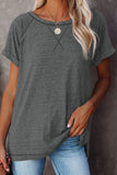 Heathered Round Neck T-shirt