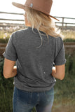 Gray This COUNTRY Needs More COWBOYS Boots Print Graphic T Shirt