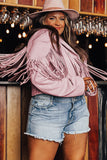 Fringe Plus Size Cropped Jacket
