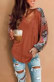 Contrast Eyelet Thermal Knit Top