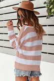 Striped Colorblock Knit Sweater
