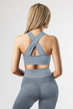 Criss Cross Bra and High Waist Leggings Sports Wear