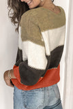 Pullover Colorblock Winter Sweater