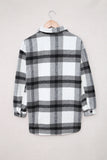 Plaid Print Pocket Women Shacket