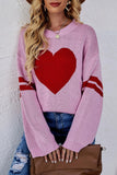 Heart Graphic Wide Sleeves Sweater