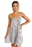 Tiered Leopard Babydoll Dress