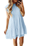Swiss Dot Layered Mini Dress