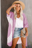 Tie Dye Open Front Beach Cover Up