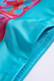 Rose Turquoise Tie Dye Yoga Tank Jogging Set