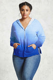 Plus Size Ombre Terry Hoodie