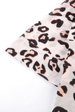 Python Print Short Sleeve Shirt    Leopard Print Short Sleeve Shirt