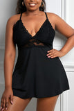 Lace See-through Plus Size Chemise