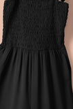 Flutter Sleeve Smocked Wide Leg Jumpsuit