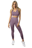 Criss Cross Bra and High Waist Leggings Sports Wear