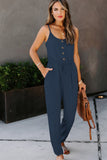 Pocketed Knit Jumpsuit