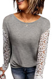 Lace Splicing Long Sleeve Top