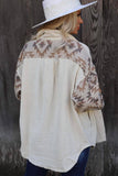 Vintage Aztec Splice Ribbed Shacket
