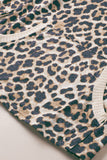 Plus Size Leopard Pullover Top with Pocket