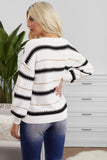 Striped Loose Fit Pullover Sweater