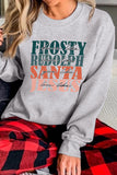 Frosty Rudolph Santa Jesus Long Sleeve Sweatshirt