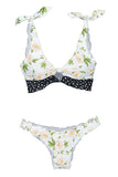 Print Knot Keyhole Bikini