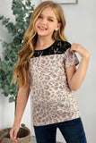 Kids Leopard Lace Up Top by Crazy Train