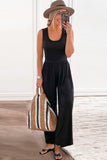 Sleeveless Wide Leg Jumpsuit