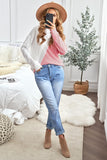 Turtleneck Cold Shoulder Sweater