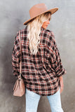 Relaxed Fit Plaid Button Shirt