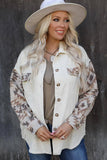 Vintage Aztec Splice Ribbed Shacket