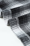 Plaid Patchwork Buttoned Pocket Sherpa Jacket