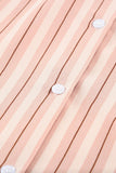 Striped Buttons Closure Long Sleeve Shirt