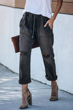 Pocketed Denim Joggers