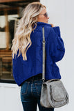 Cuddle Weather Cable Knit Handmade Turtleneck Sweater