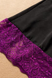 Lace Spice Satin Babydoll with Slit