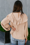 Ruffle Lantern Long Sleeve Top