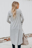 Selected Button Pocketed High Low Cardigan