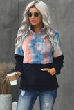 Tie-dye Fluffy Fleece Pullover Sweatshirt