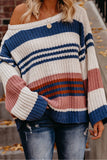 Striped Pattern Knit Sweater