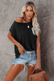 Pocketed Tee with Side Slits